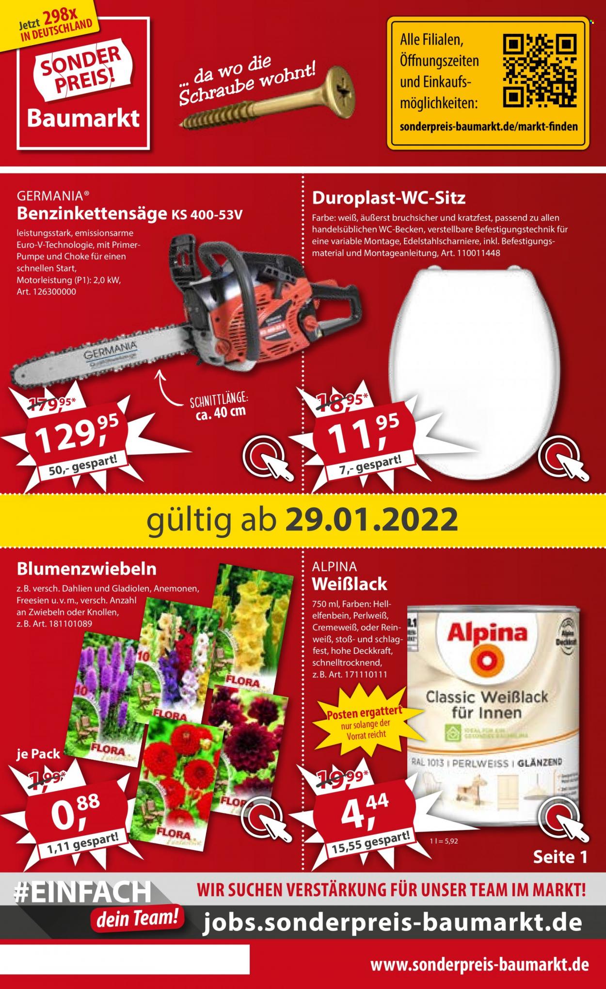 Prospekte Sonderpreis-Baumarkt - 29.1.2022 - 4.2.2022.