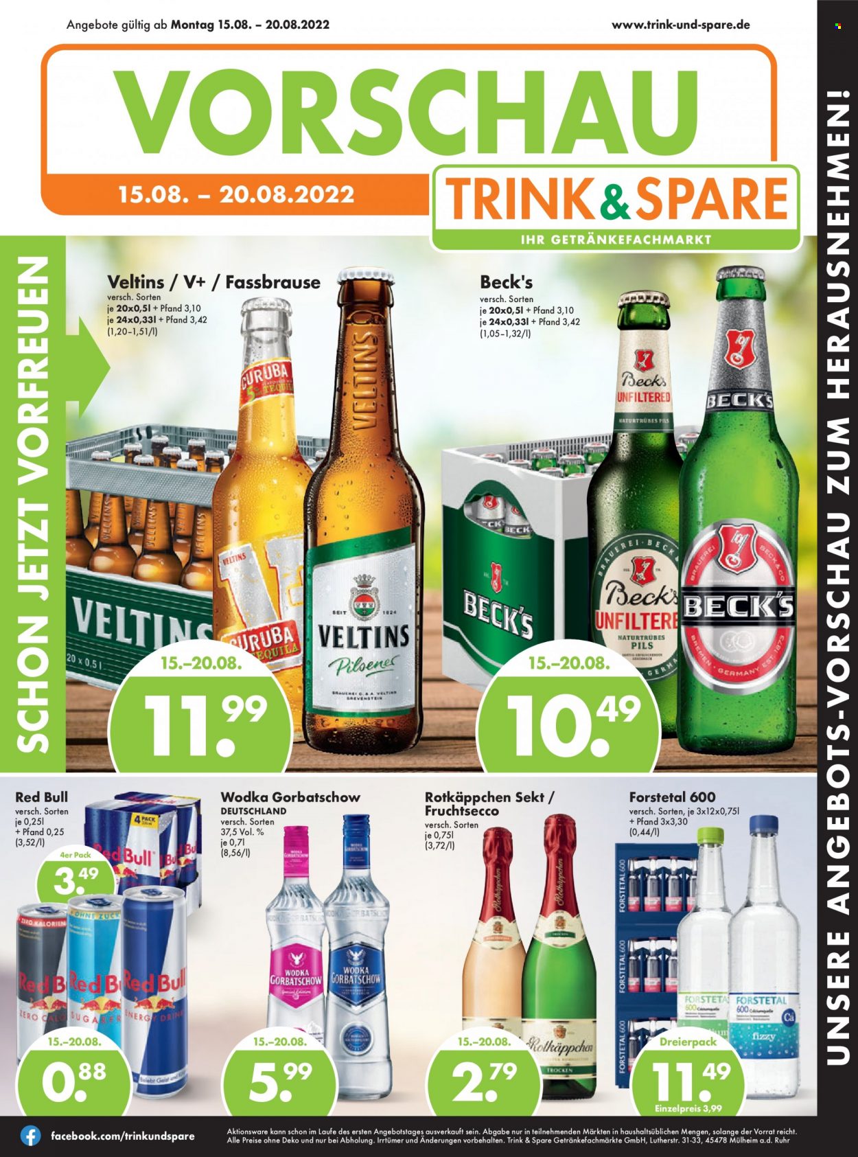 Prospekte Trink & Spare - 15.8.2022 - 20.8.2022.