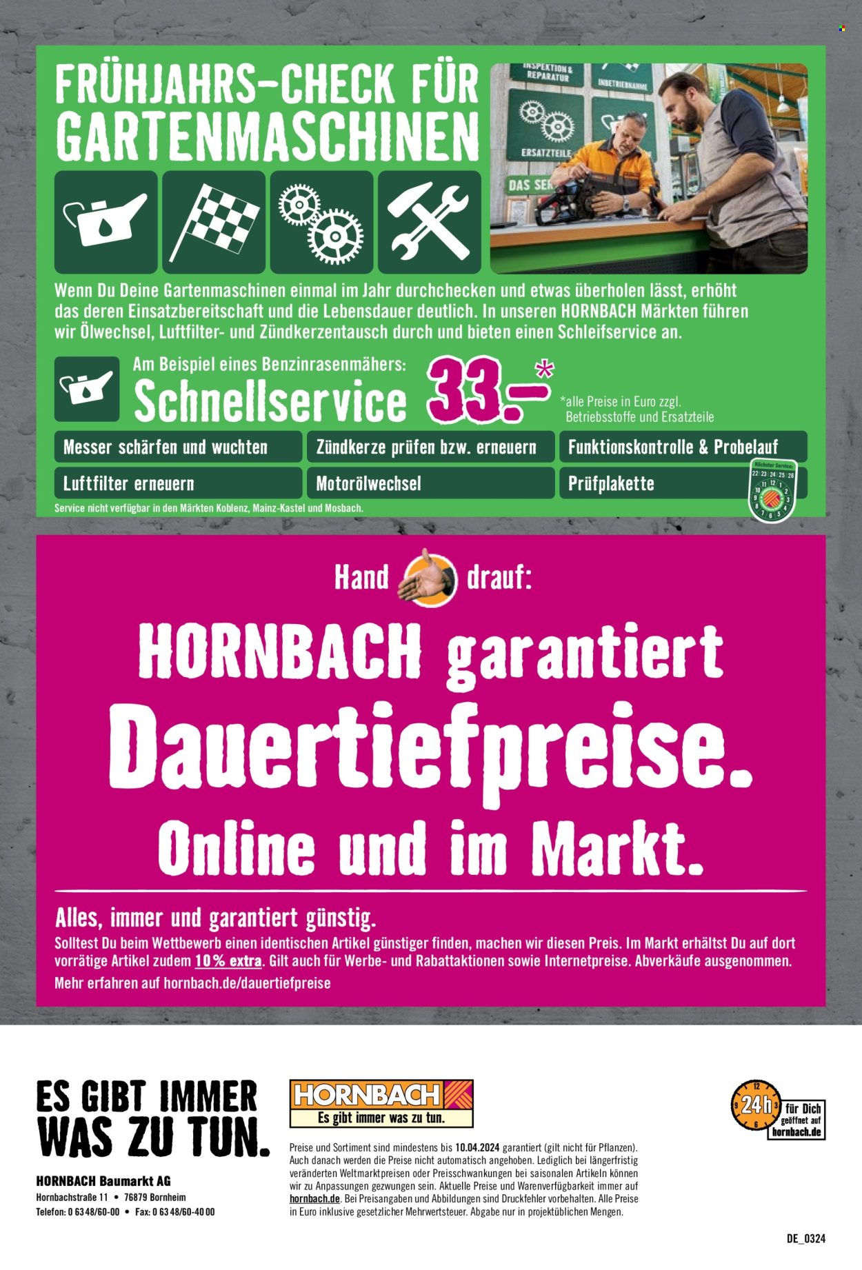 Prospekte Hornbach - 13.3.2024 - 10.4.2024.
