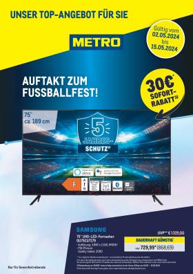 Metro - Knallerartikel Samsung Fernseher