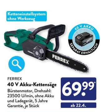 FERREX 40 V Akku-Kettensäge