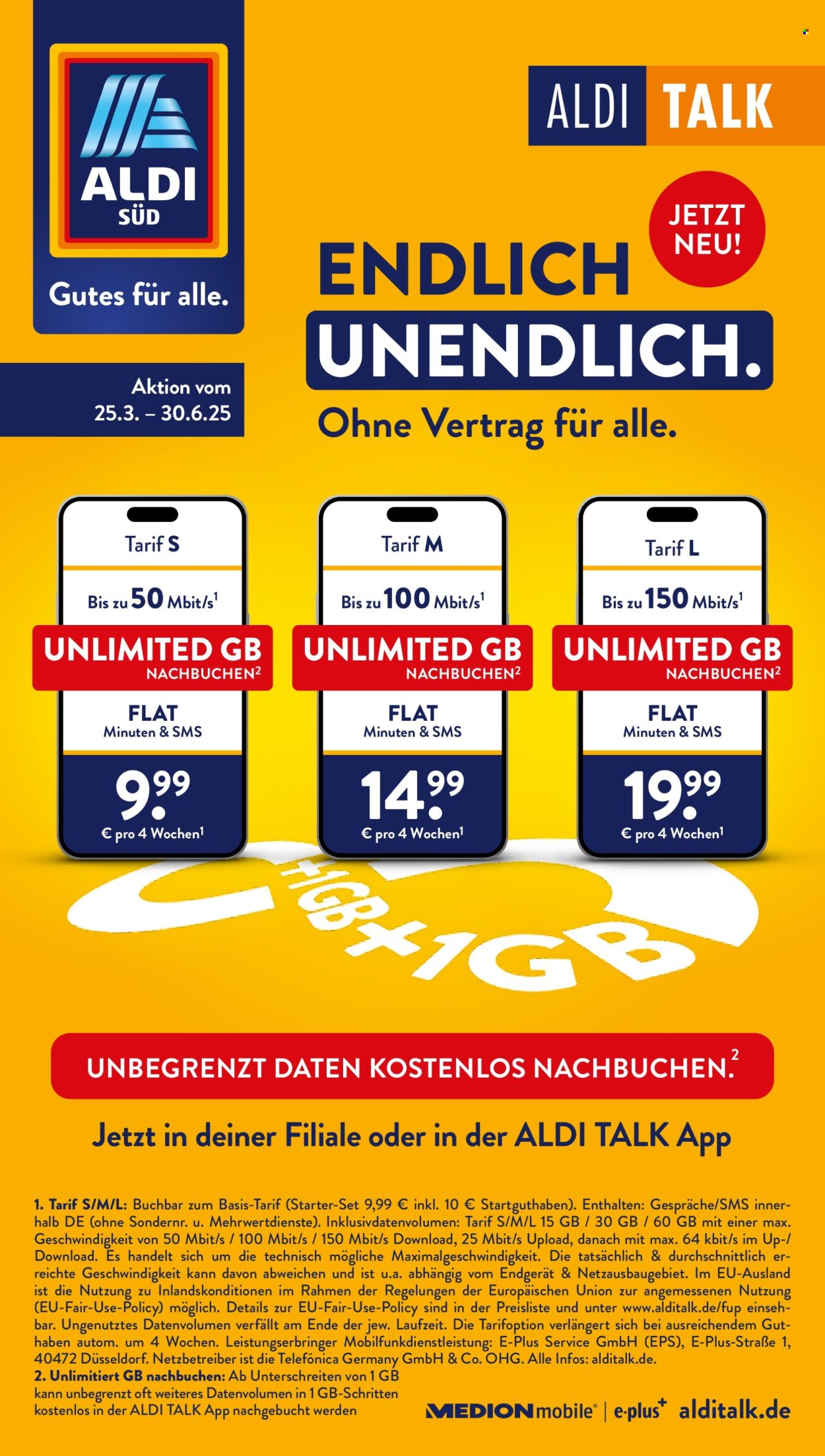 ALDI SÜD Prospekte  - 25.3.2025 - 30.6.2025.