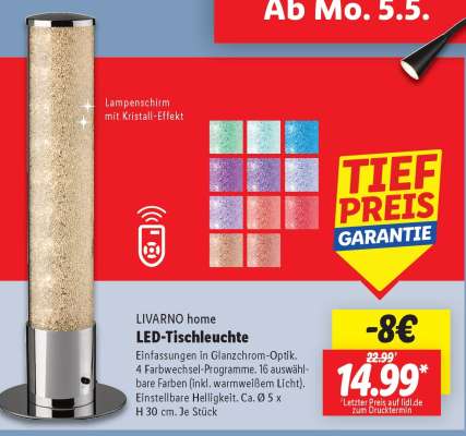 LIVARNO home LED-Tischleuchte