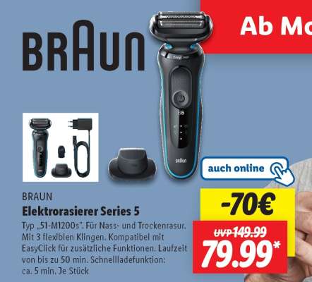 Braun Elektrorasierer Series 5