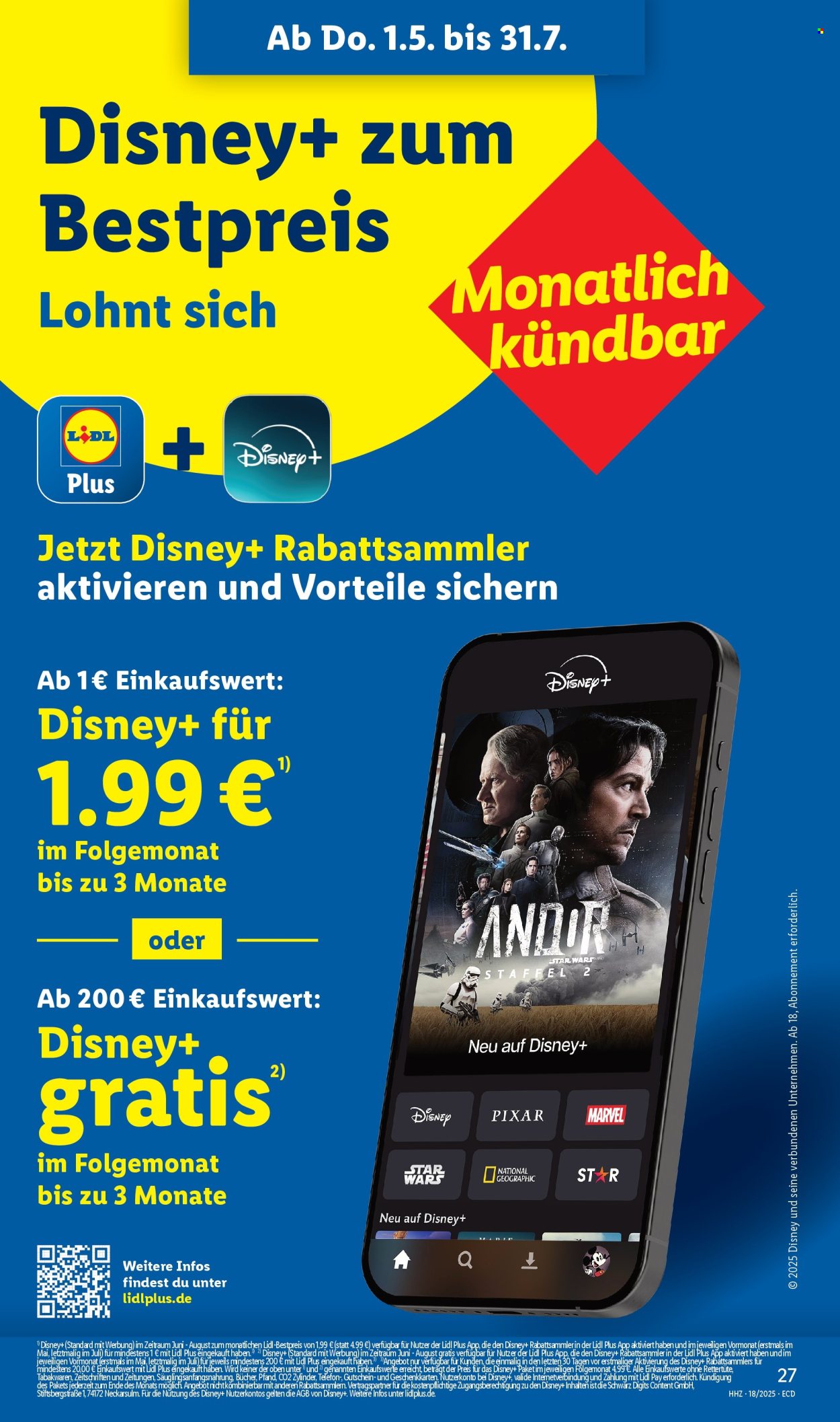 Lidl Prospekte  - 1.5.2025 - 31.7.2025.
