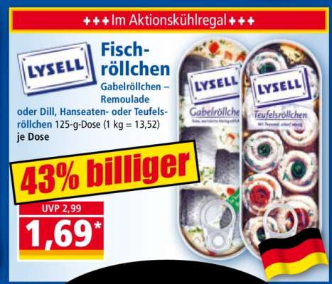 LYSELL Fischröllchen