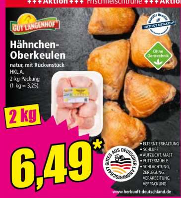 Hähnchen Oberkeulen