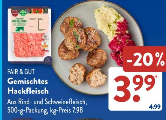 FAIR & GUT Gemischtes Hackfleisch