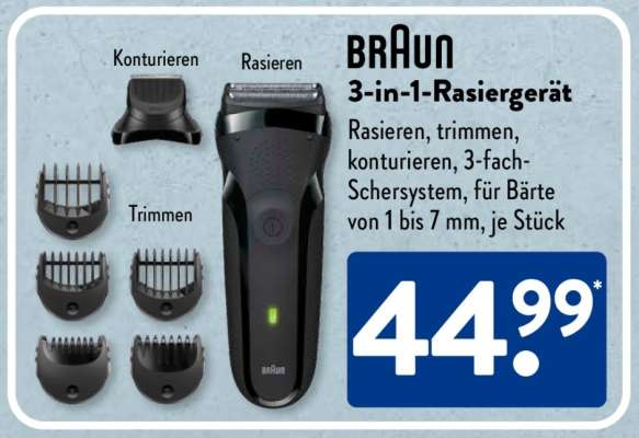 BRAun 3-in-1-Rasiergerät
