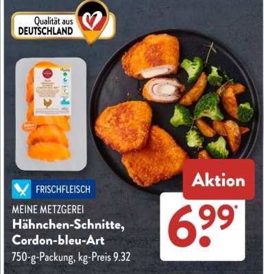 Hähnchen-Schnitte „Cordon Bleu Art“