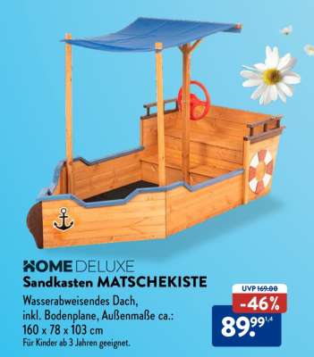 HOME DELUXE Sandkasten MATSCHKISTE