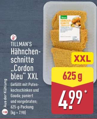TILLMAN'S Hähnchenschnitte „Cordon bleu“ XXL