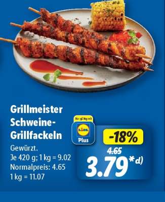 Grillmeister Schweine- Grillfackeln