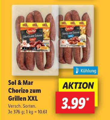 Sol & Mar Chorizo zum Grillen XXL