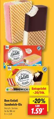 Bon Gelati Sandwich-Eis