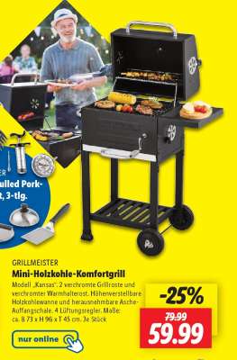 Mini-Holzkohle-Komfortgrill