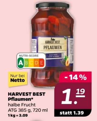 HARVEST BEST Pflaumen
