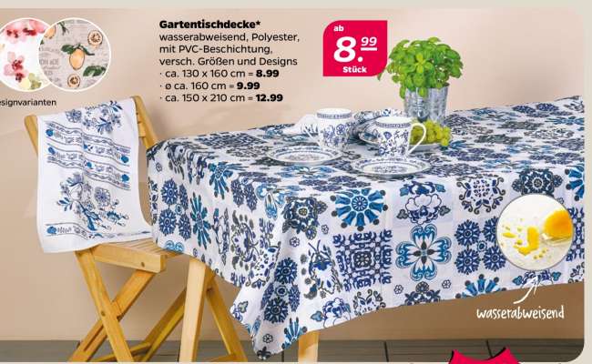 Gartentischdecke