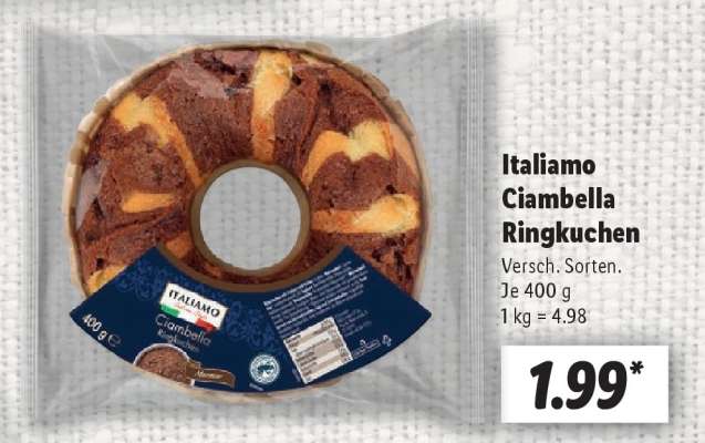 Italiamo Ciambella Ringkuchen