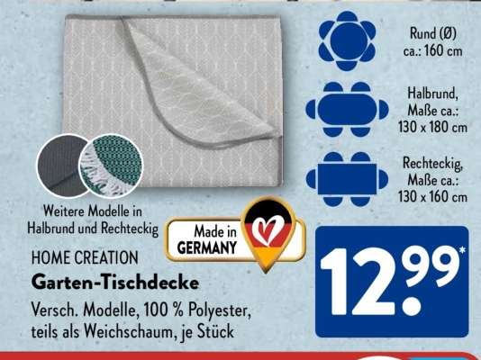 HOME CREATION Garten-Tischdecke