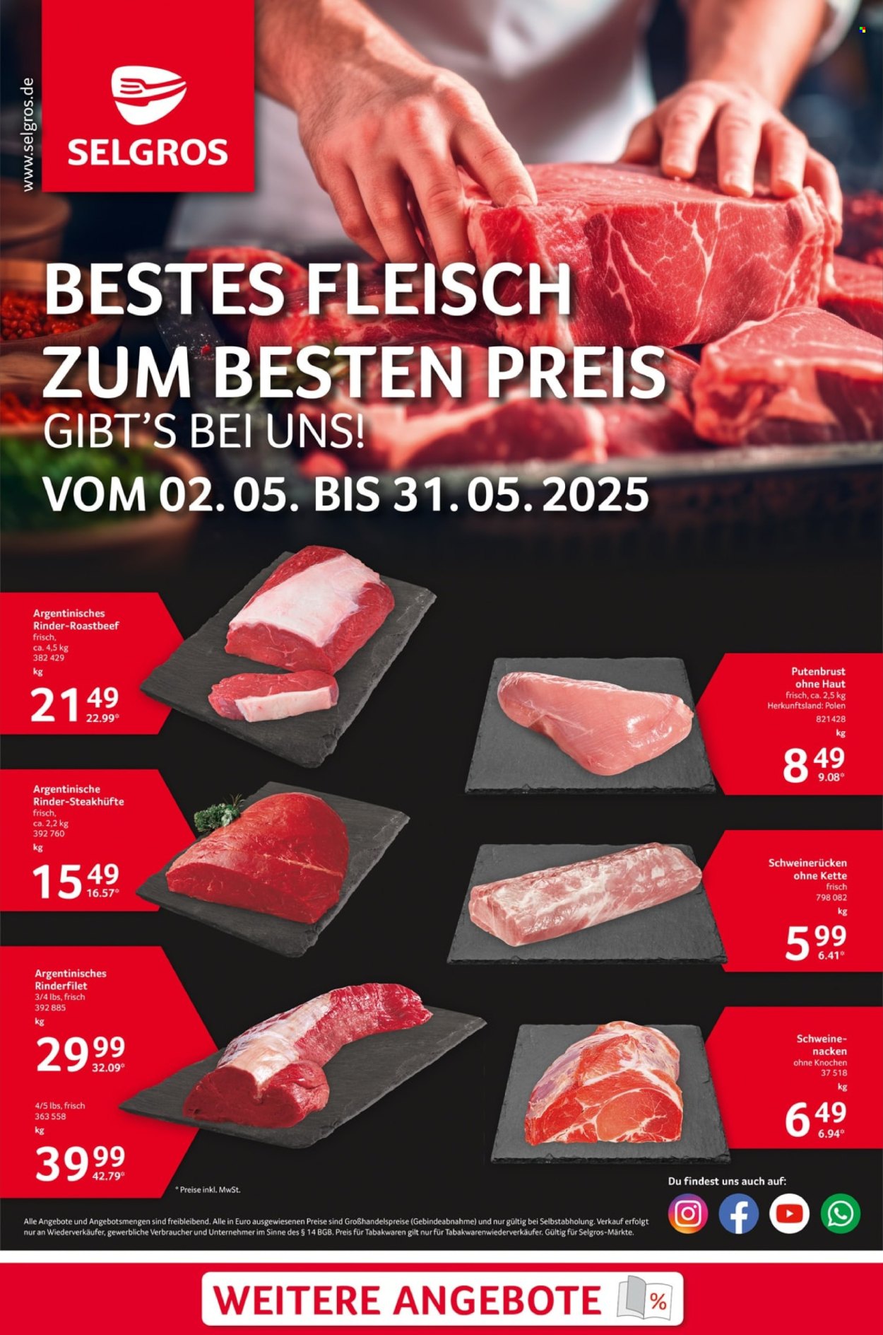 Selgros Prospekte  - 2.5.2025 - 31.5.2025.