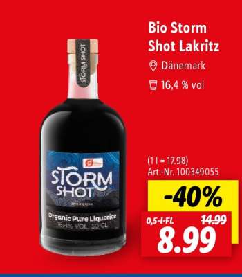 Bio Storm Shot Lakritz