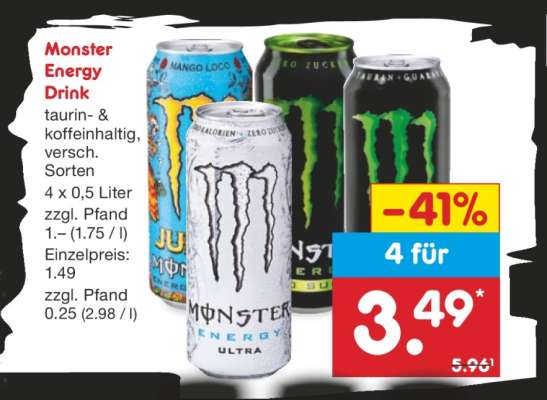 Monster energy drink