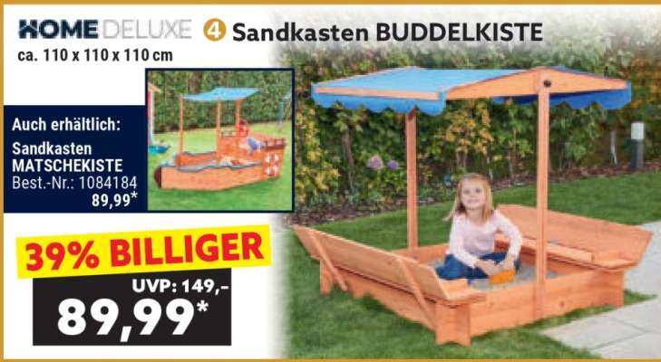 Sandkasten BUDDELKISTE
