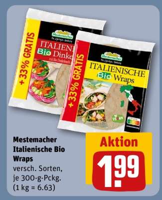 Mestemacher Italienische Bio Wraps