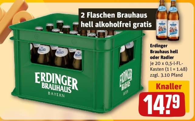 Erdinger Brauhaus hell oder Radler