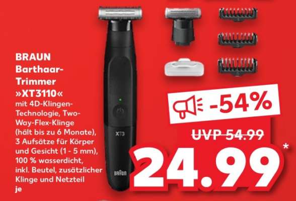 BRAUN Barthaar-Trimmer »XT3110«