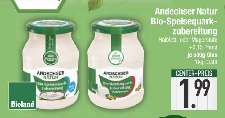 Andechser Natur Bio-Speisequarkzubereitung