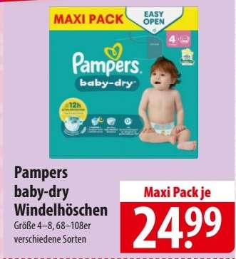 Pampers baby-dry Windelhöschen