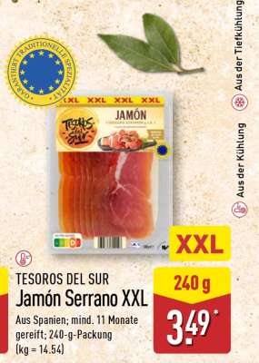 TESOROS DEL SUR Jamón Serrano XXL