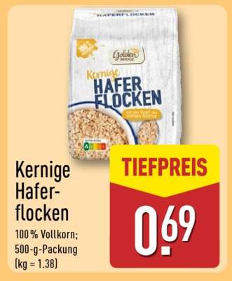 Kernige Haferflocken