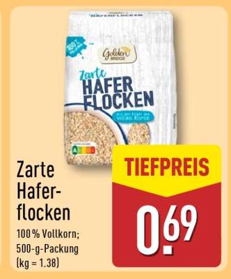 Zarte Haferflocken