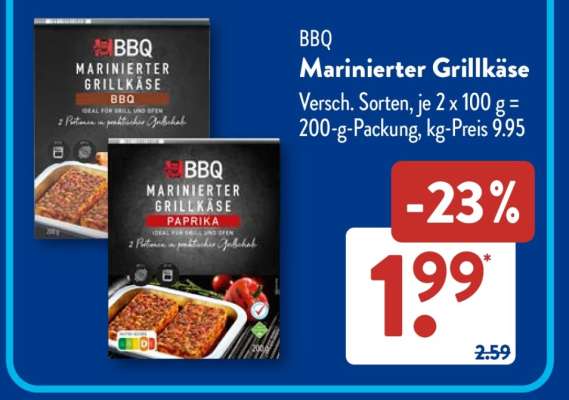 BBQ Marinierter Grillkäse