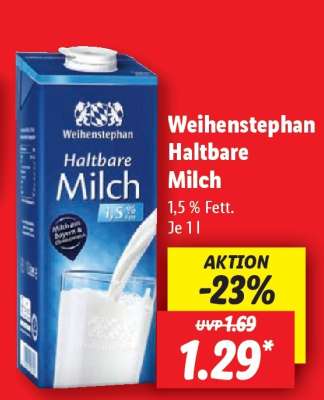 Weihenstephan Haltbare Milch