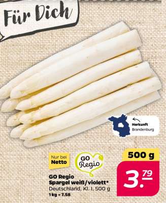GO Regio Spargel weiß/violett*