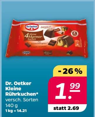 DR. OETKER Kleine Rührkuchen