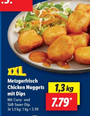 Metzgerfrisch Chicken Nuggets mit Dips
