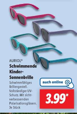 AURIOL® Schwimmende Kinder-Sonnenbrille