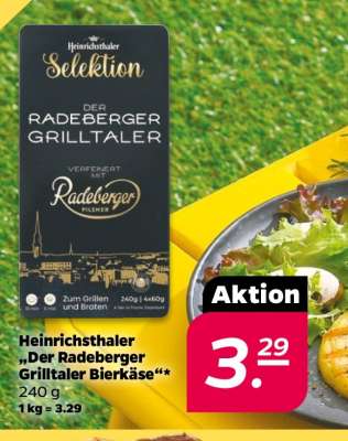 Heinrichsthaler „Der Radeberger Grilltaler Bierkäse“