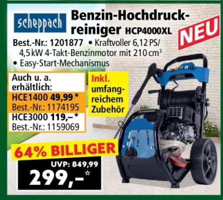 Benzin-Hochdruckreiniger HCP4000XL