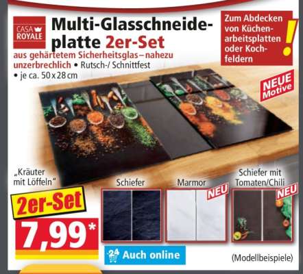 Multi-Glasschneideplatte 2er-Set