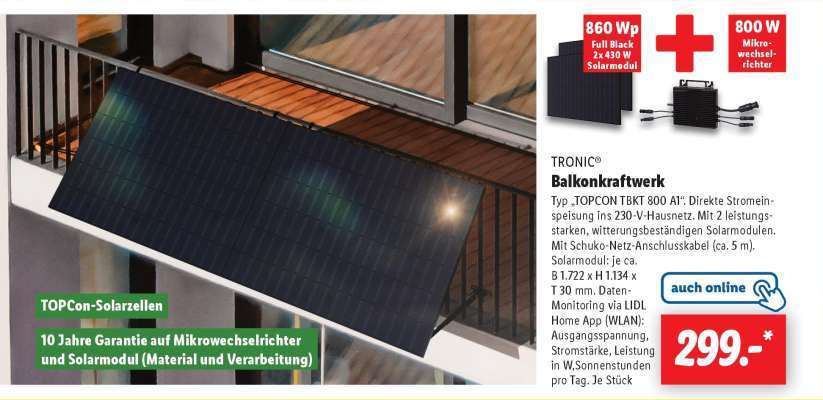 TRONIC® Balkonkraftwerk