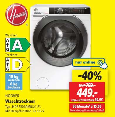 HOOVER Waschtrockner