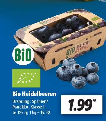 Bio Heidelbeeren
