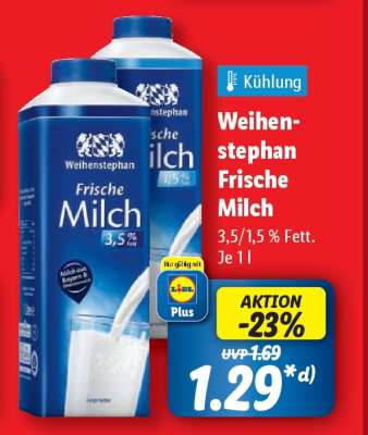 Weihenstephan frische Milch