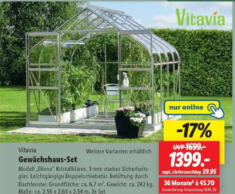 Vitavia Gewächshaus-Set